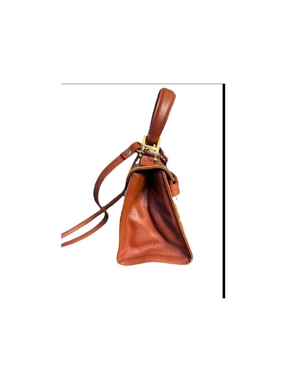 MCM Mini Visetos Kelly Heritage Satchel - Picture 3 of 11